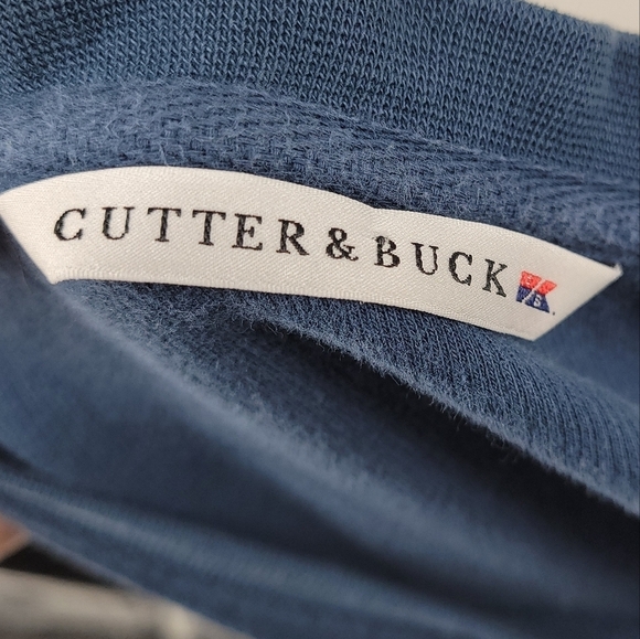 Cutter&Buck Mens Blue 100% Pima Cotton V-Neck Sweater Size XXL - Picture 9 of 11